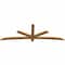 Ekena Millwork Alberta Rough Sawn Timber Gable Bracket, Western Red Cedar, 96"W x 32"H x 2"D x 4"F, 8/12 Pitch GBW096X32X0204ALB00RWR - alternate 2